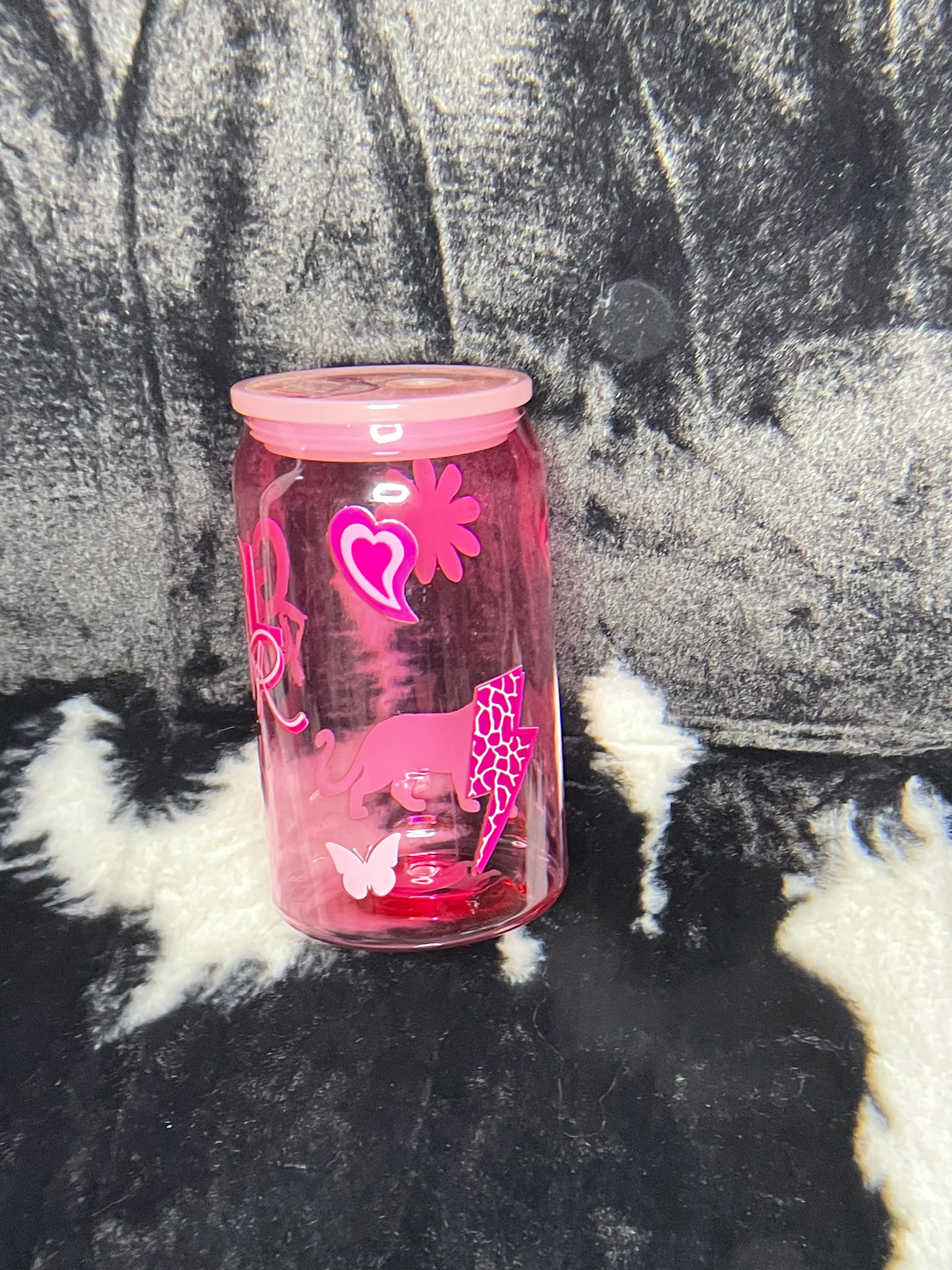 Acrylic Cup - 10oz, Pink, Girl Power