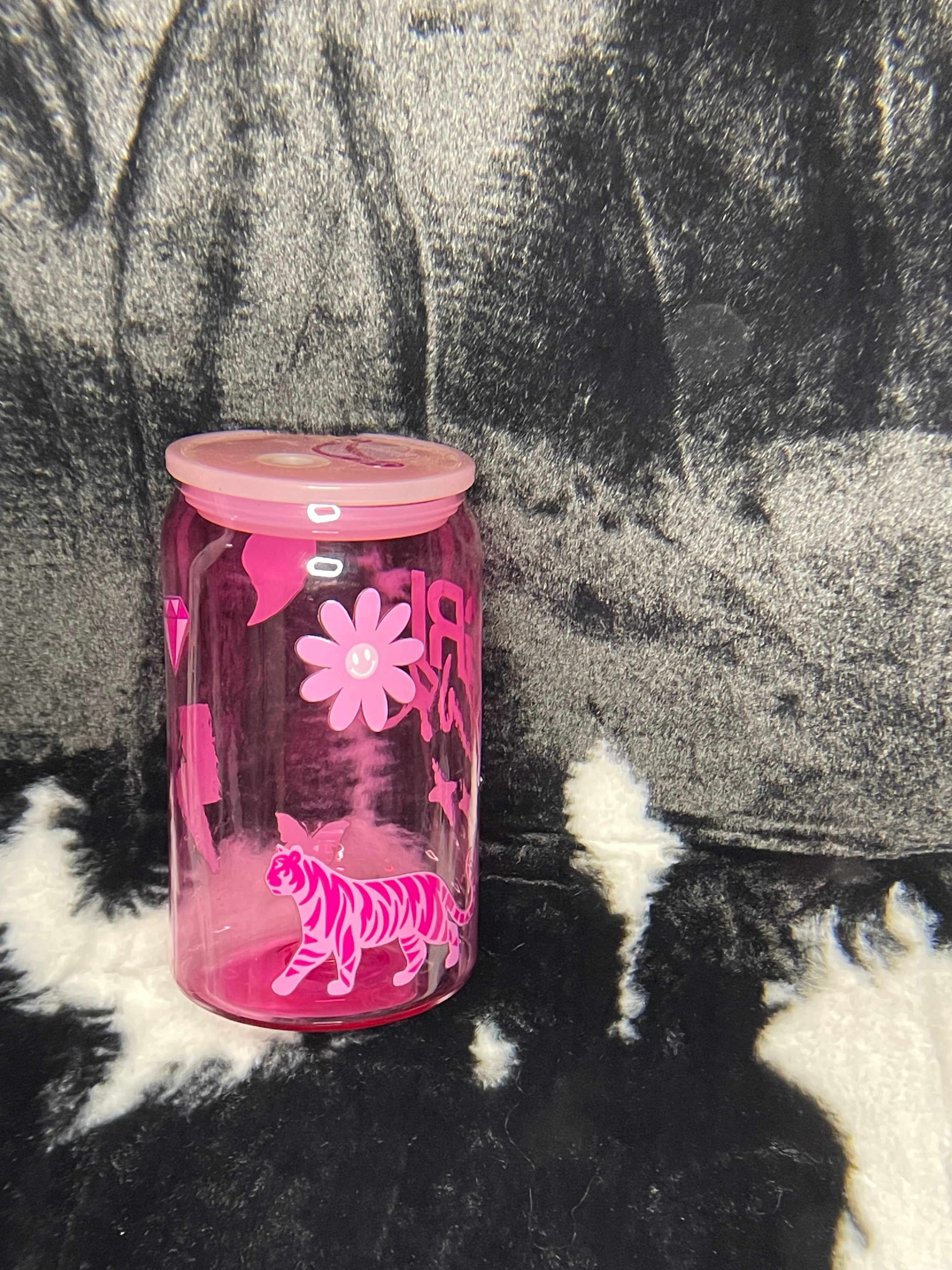 Acrylic Cup - 10oz, Pink, Girl Power
