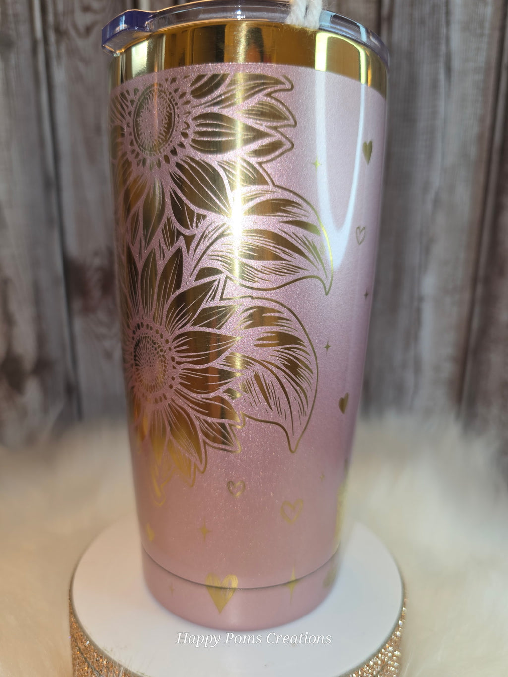 Pink Glitter Coffee Tumbler, Cow Lover Gift, Cute Insulated Travel Mug, “Coffee Mode” Cup, Girly Glam Cup, Fits Car Cup Holder