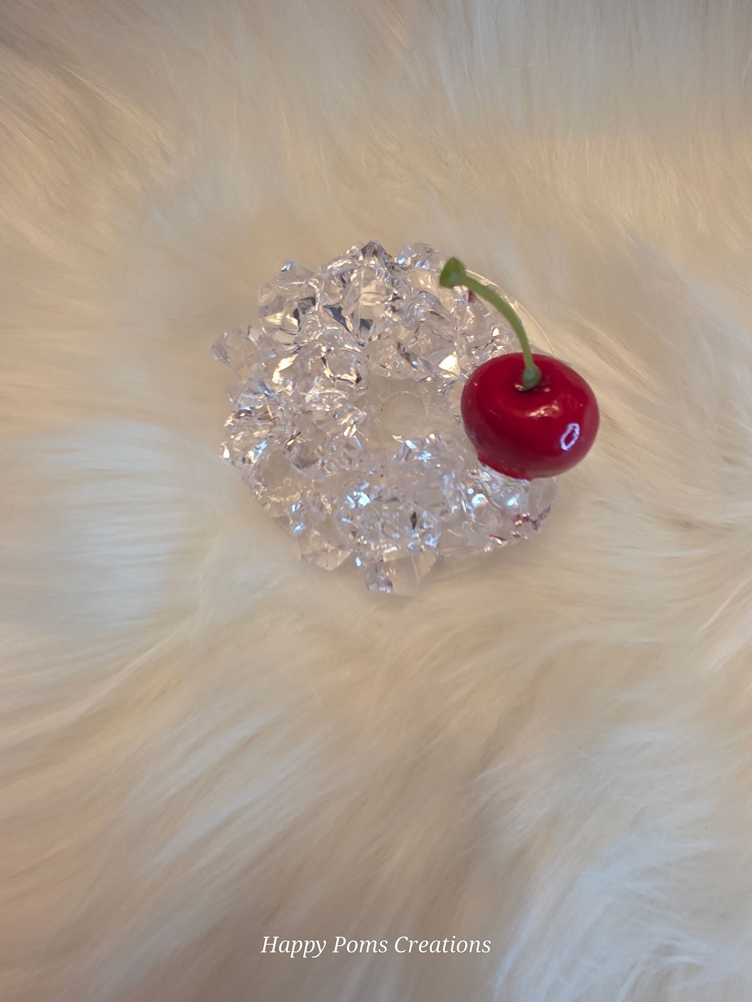 Acrylic Mason Jar - 15 oz, Snow Globe, Cherry Jubilee