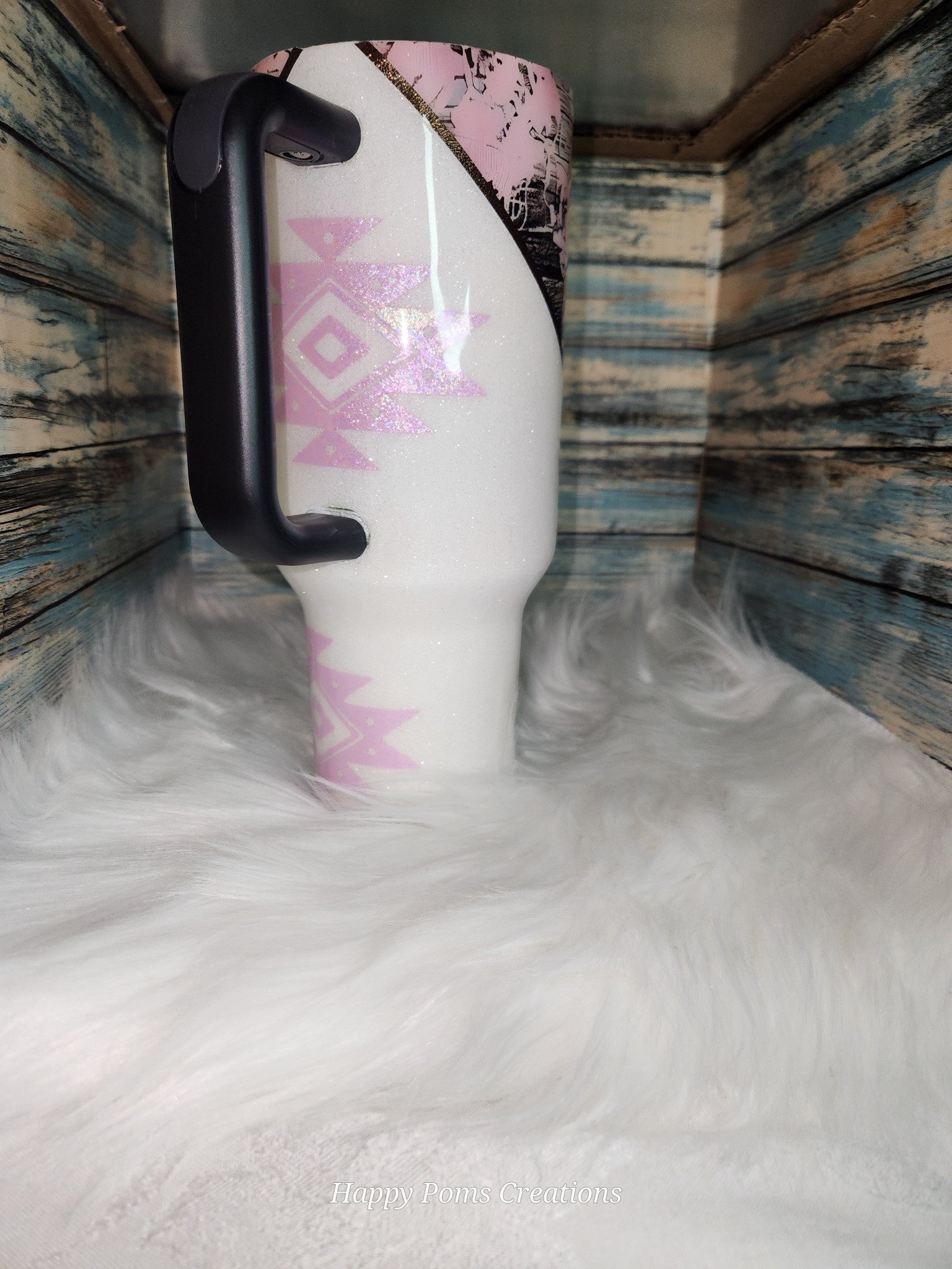 40 oz Stanley Dupe Tumbler - Western Cow, Comes with Straw.