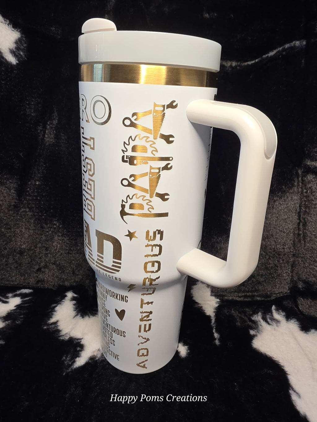 Personalized Dad Tumbler 40oz | Father’s Day Gift for Dad | Custom Papa Bear Travel Mug | Funny Dad Cup | Gift for Grandpa Husband