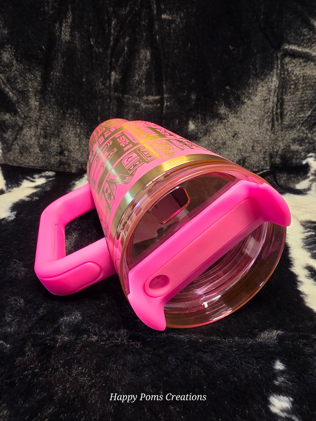 Just One More Chapter Tumbler 40oz | Book Lover Travel Mug with Handle | Pink Reader Gift Cup | Booktok Inspired Stainless Steel Mug