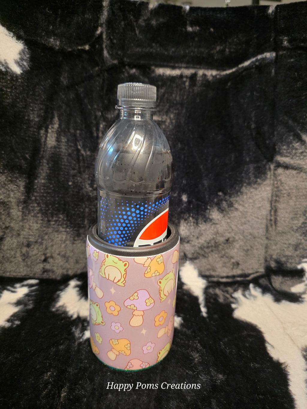Cute Frog & Mushroom Can Cooler Tumbler | 12oz Skinny Can Cooler | Kawaii Drink Holder | Insulated Soda Sleeve | Handmade Gift