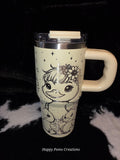 Funny Duck Lover Travel Mug with Handle | "My Ducks Don't Even Know What Row Is" Tumbler | Cute Duck Mom Gift | Sunflower Duck Cup | 14oz Insulated Mug