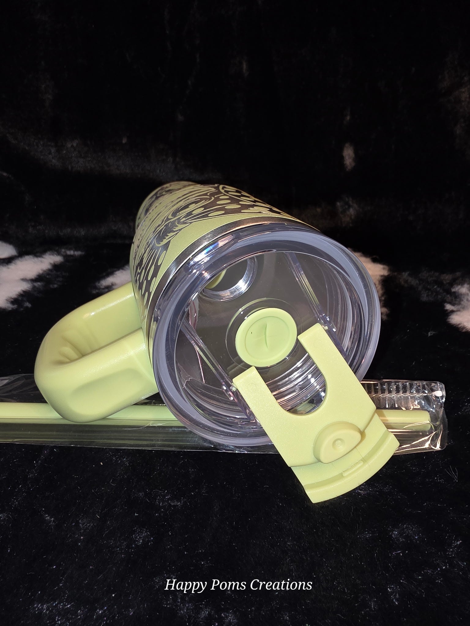 Cute Frog Bow 40oz Tumbler with Handle | Engraved Frog Travel Mug | Stainless Steel Cup with Straw | Frog Lover Gift