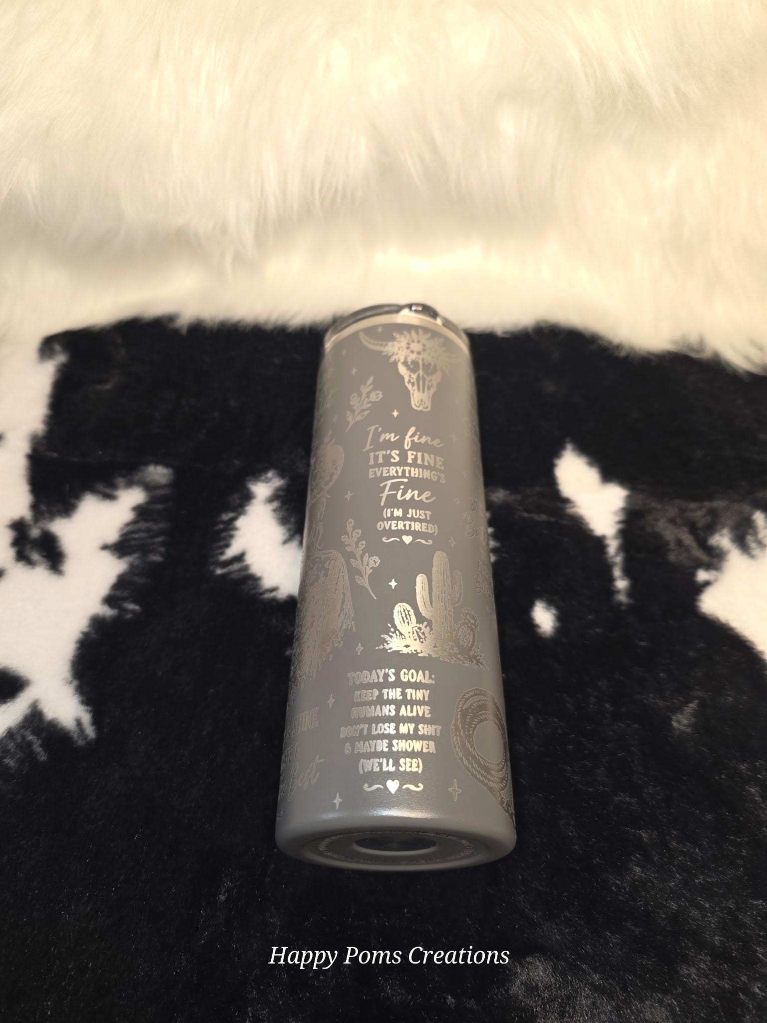 441 -- Funny Western Cowgirl 20 oz Tumbler | Laser Engraved Country Coffee Cup | Sarcastic Cowgirl Gift | Rodeo Ranch Wife Travel Cup