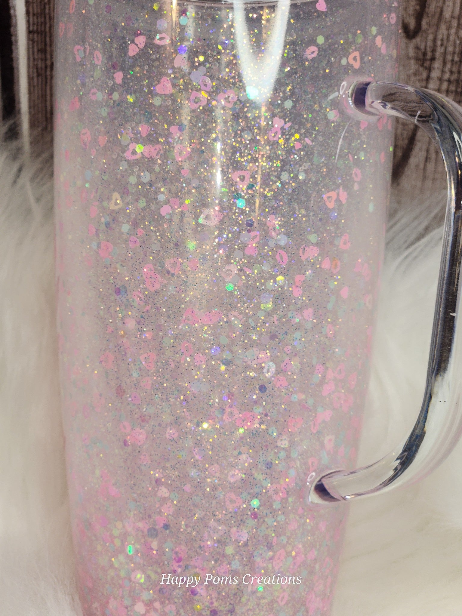 Acrylic handled Tumbler - 25 oz, Sweet Sweet Summertime, w/Straw