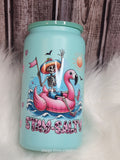 Stainless Steel Cup - 16 oz, Stay Salty w/Straw