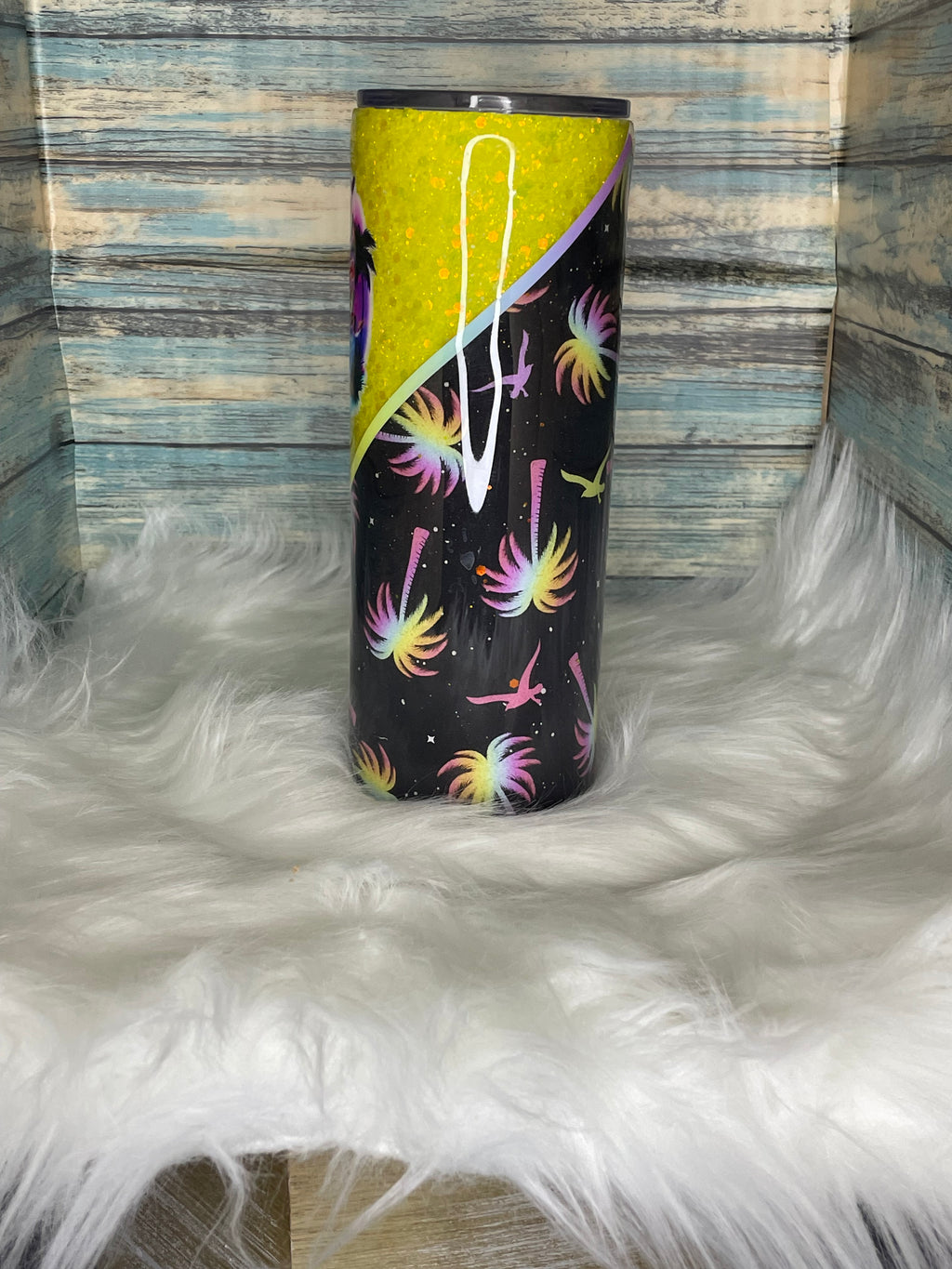 Stainless Steel Tumbler - 24 oz, Beachy Vibes