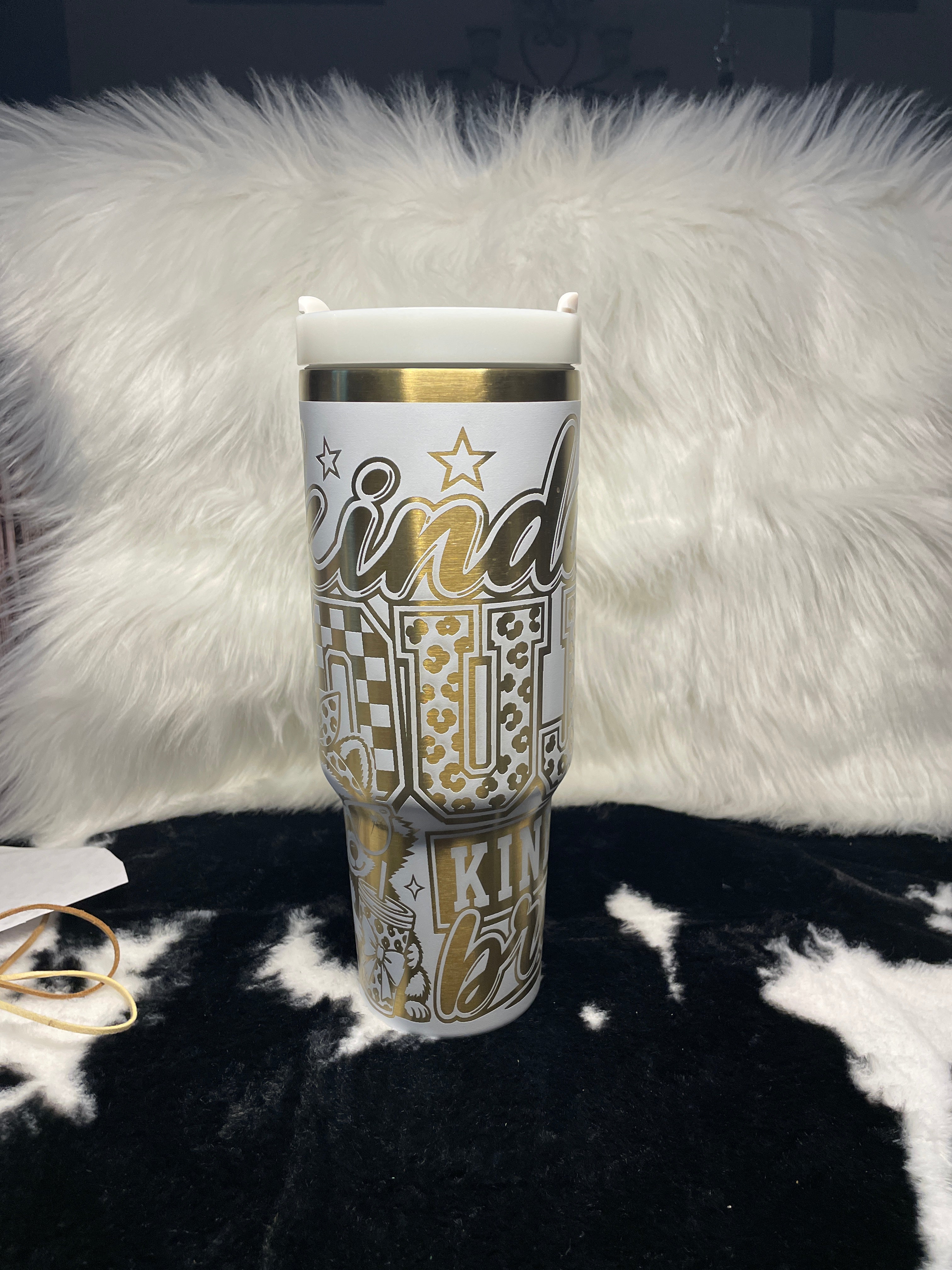 Personalized Kindergarten Tumbler 40oz with Handle, Kindergarten Teacher Gift, Back to School Cup, Kids School Tumbler, Custom Name Cup