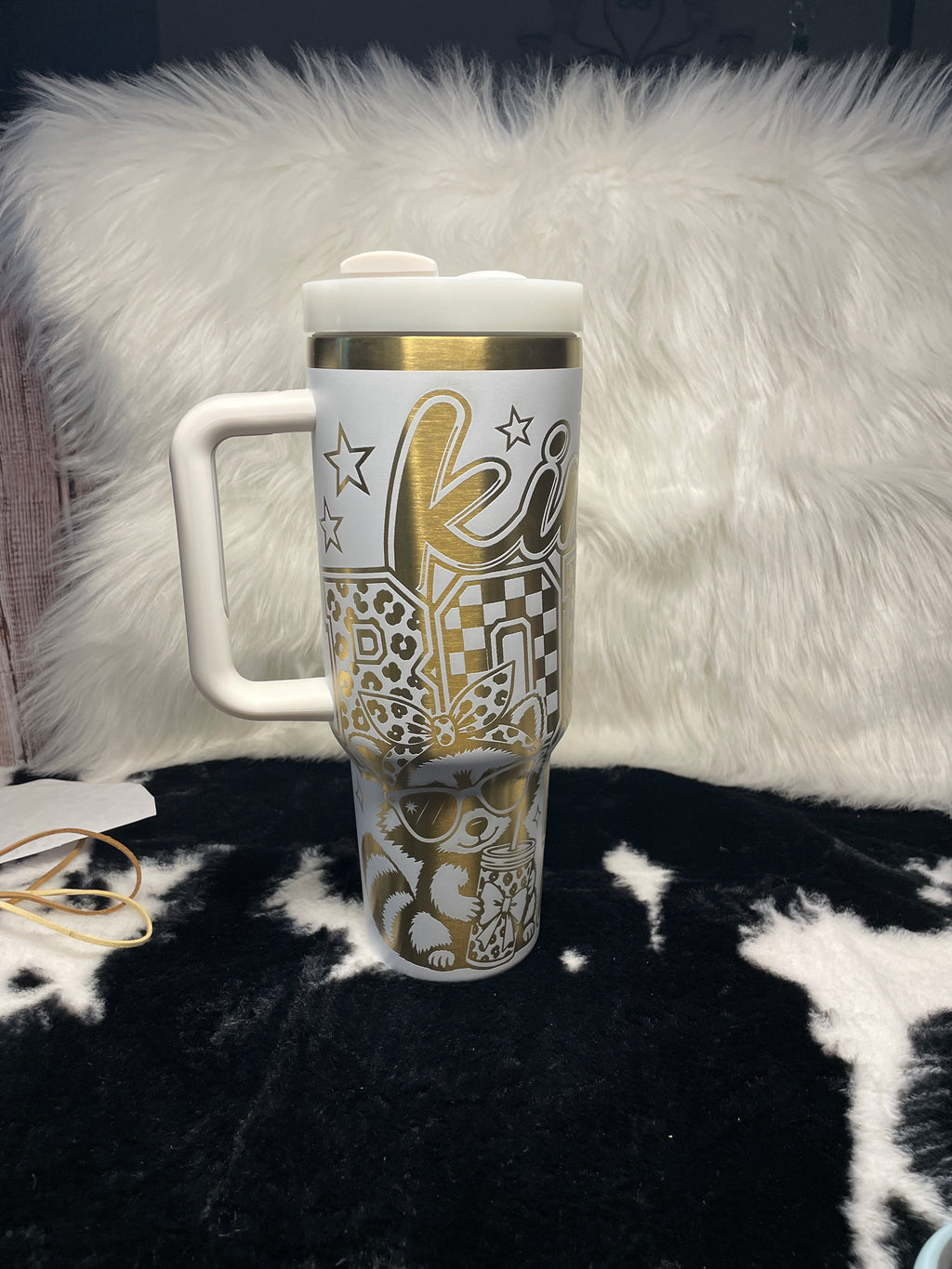 Personalized Kindergarten Tumbler 40oz with Handle, Kindergarten Teacher Gift, Back to School Cup, Kids School Tumbler, Custom Name Cup