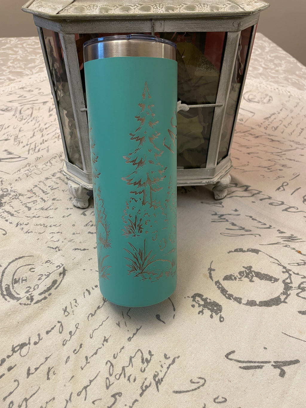 20 oz Funny Bear Tumbler – Fast AF Boiiii Engraved Teal Stainless Steel Cup – Woodland Bear Travel Tumbler – Outdoor Camping Gift