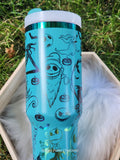 Stainless Steel Stanley Dupe - 40 oz, Teal NBC
