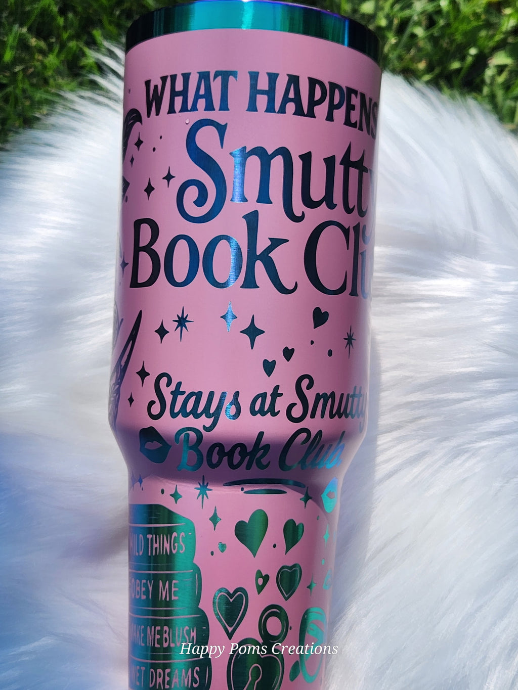 Stainless Steel Stanley Dupe - 40 oz, Pink Smutty Book Club
