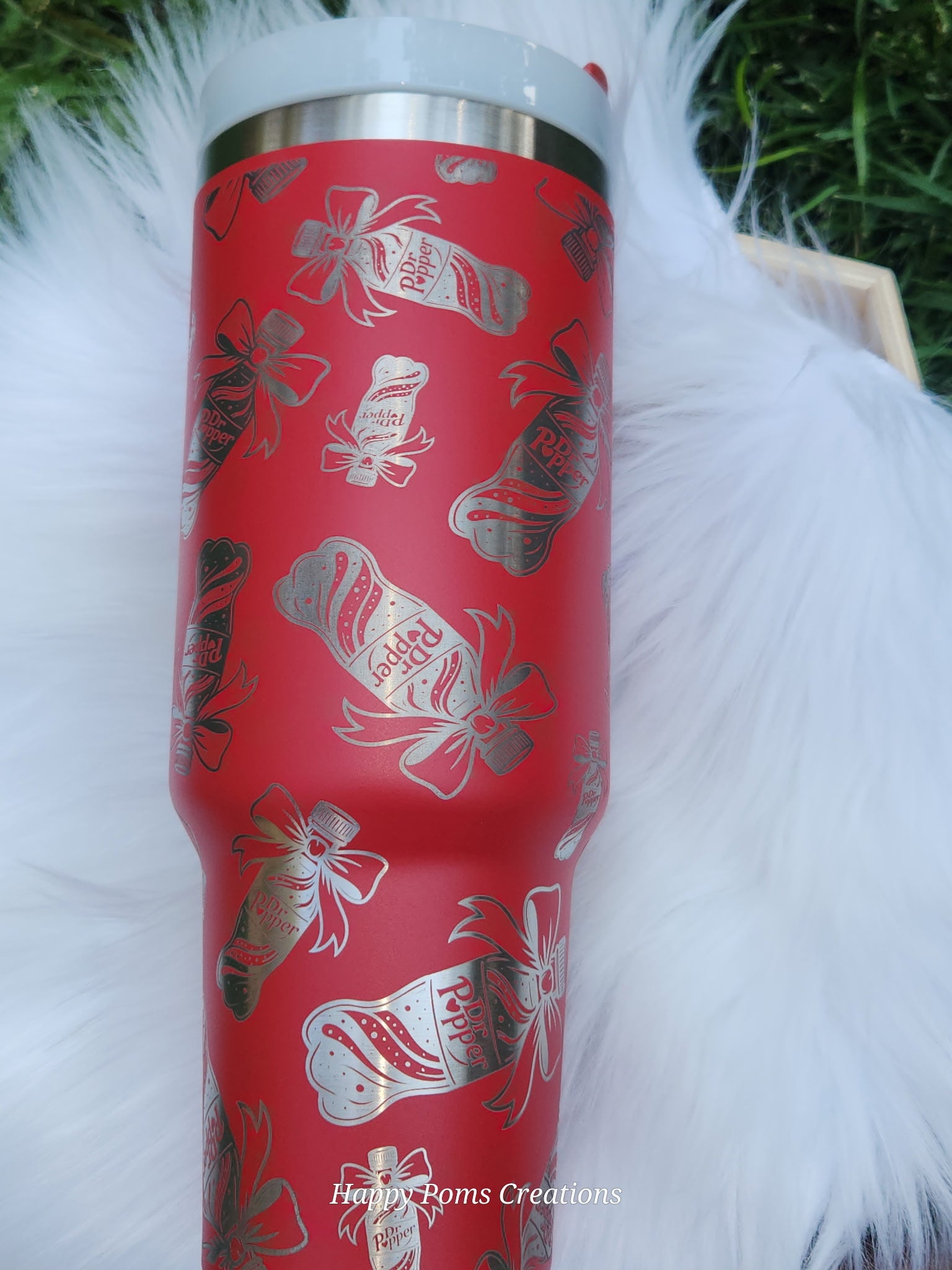Stainless Steel Stanley Dupe - 40oz, Red, Laser Engraved, Refreshing Drink Favorite