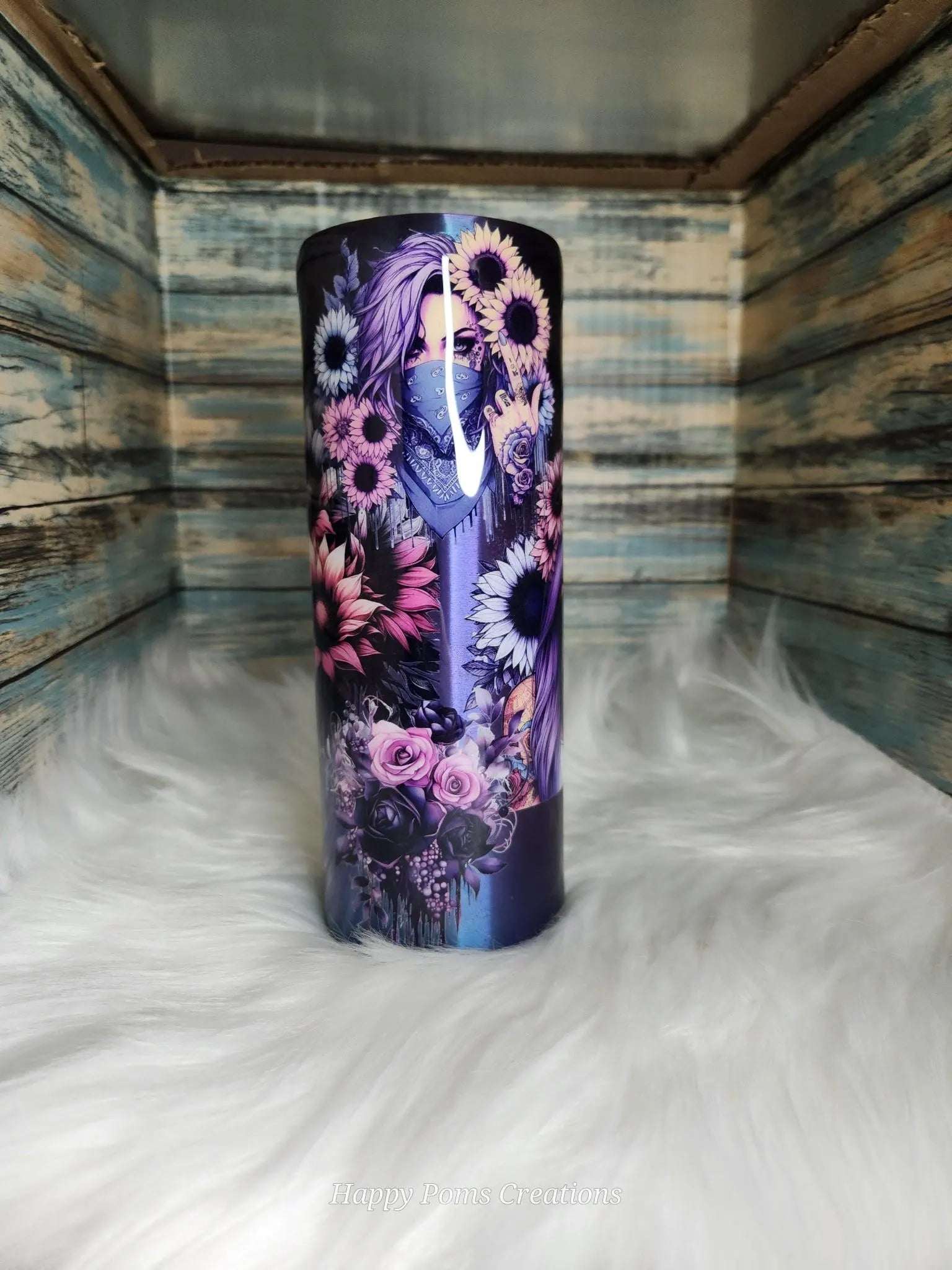 24 oz Stainless Steel Tumbler - Purely Sassy lady, Comes with Straw.