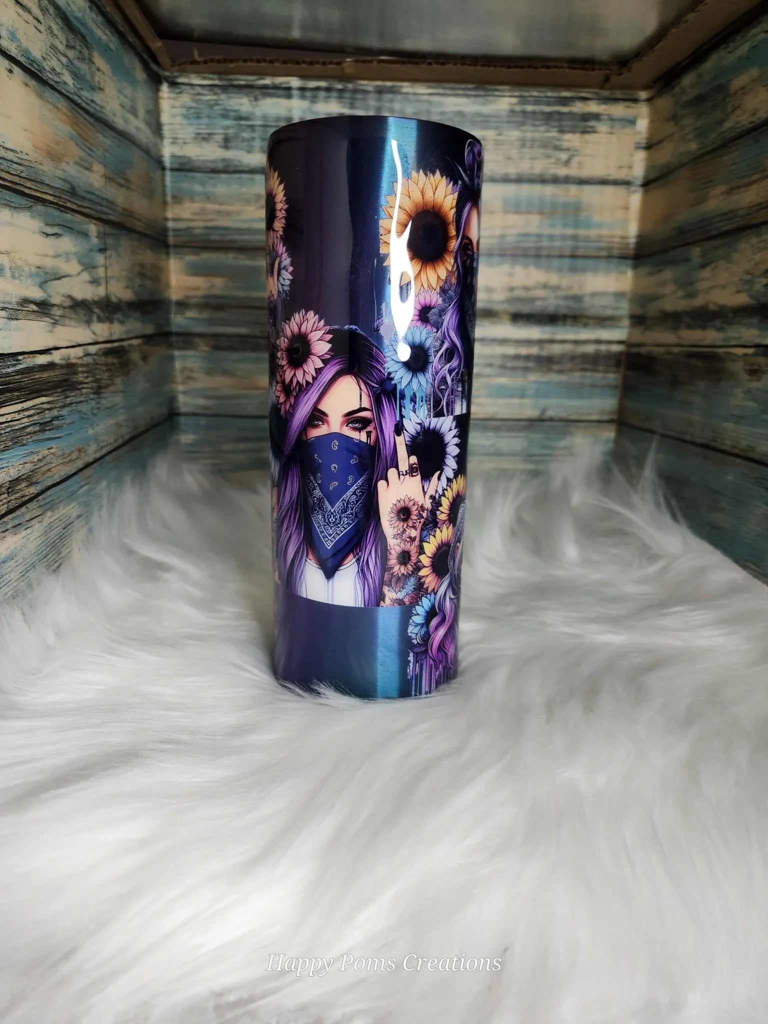 24 oz Stainless Steel Tumbler - Purely Sassy lady, Comes with Straw.